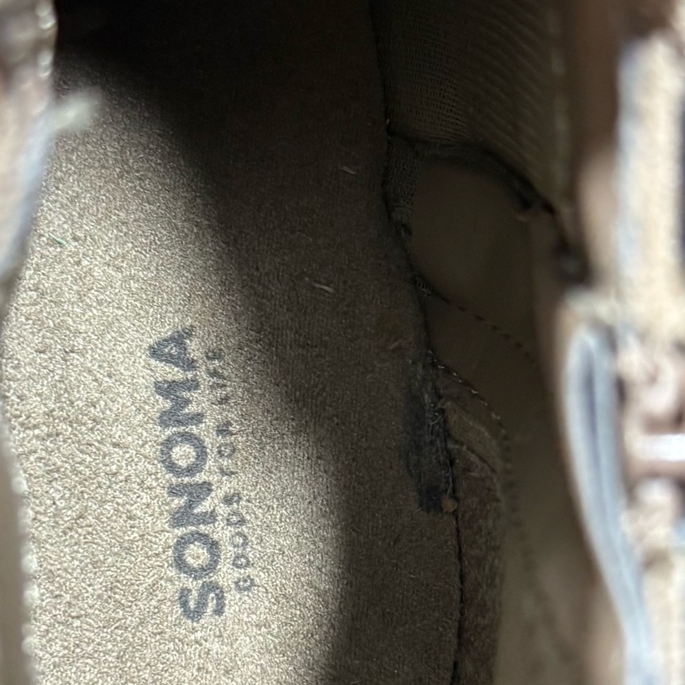 Sonoma Size 9 Women's Tan Suede Ankle Boots - Picture 7 of 15